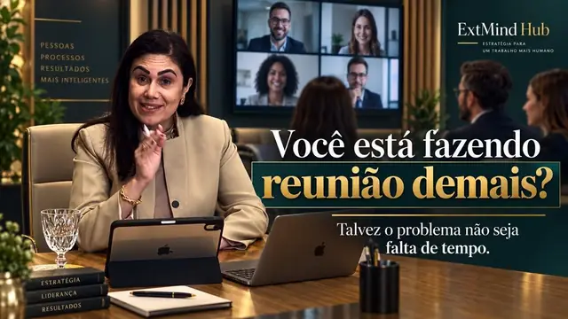 Capa do vídeo: Pauta de reunião: como fazer uma reunião que termina em decisão, não em outra reunião
