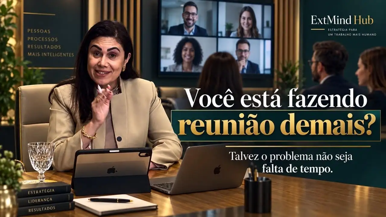 Capa do vídeo: Você está fazendo reunião demais? Talvez o problema não seja falta de tempo.