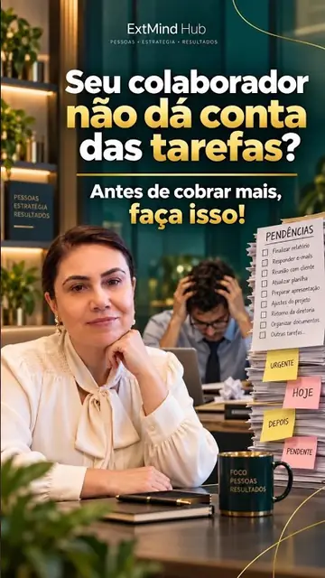 Descubra por que seu colaborador não está dando conta das tarefas e como identificar a causa real! Capa do vídeo: Descubra por que seu colaborador não está dando conta das tarefas e como identificar a causa real!