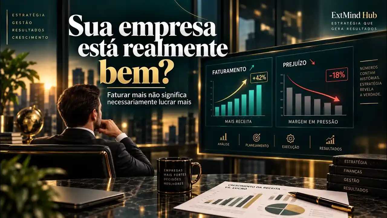 Capa do vídeo: Sua empresa está realmente bem? Faturar mais não significa necessariamente lucrar mais.